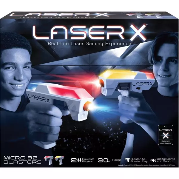 Laser X: Mikroblaster lézerfegyver dupla szett