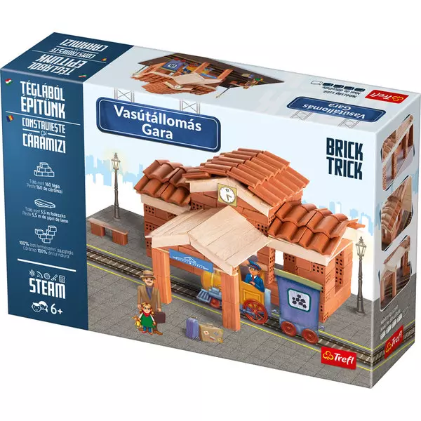 Brick Trick: Gara din cărămiduțe - set de construcție