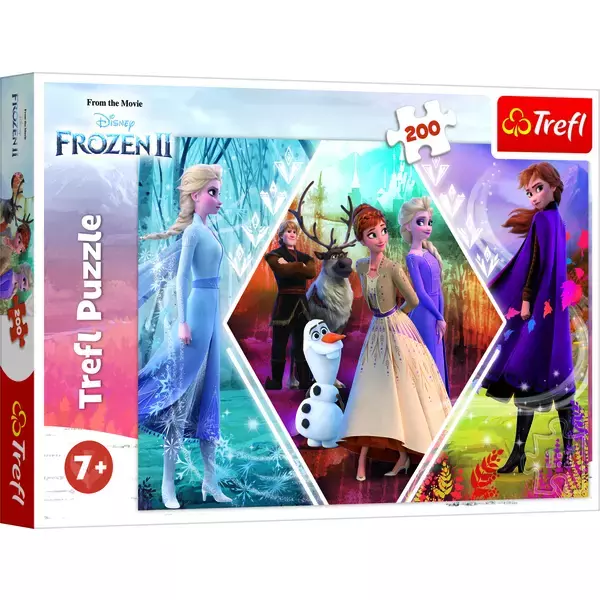 Frozen 2: Surorile din Ținutul înghețat - puzzle cu 200 de piese