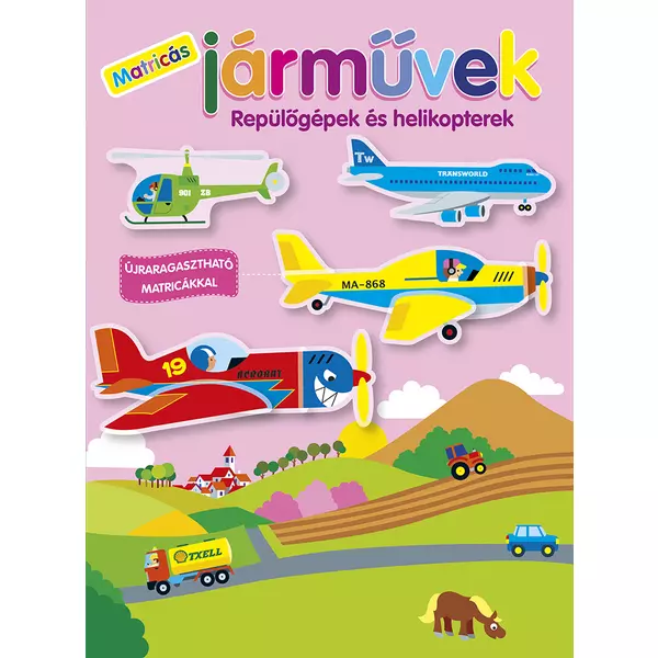 Vehicule autocolante - Avioane și elicoptere, creativ în lb. maghiară