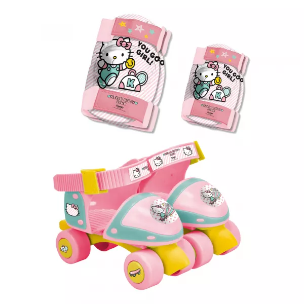 Funbee: Hello Kitty patine cu rotile cu 4 roți și echipament de protecție - 24-29