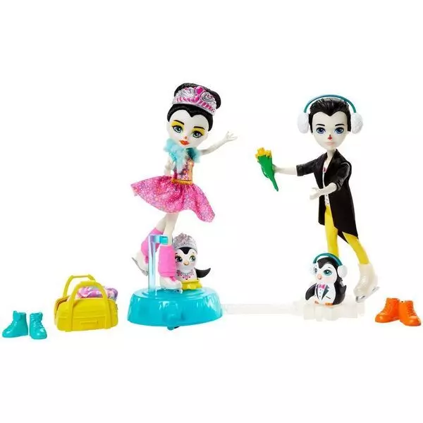 Enchantimals: Preena Penguin és Patterson Penguin jégtánc játékszett - CSOMAGOLÁSSÉRÜLT