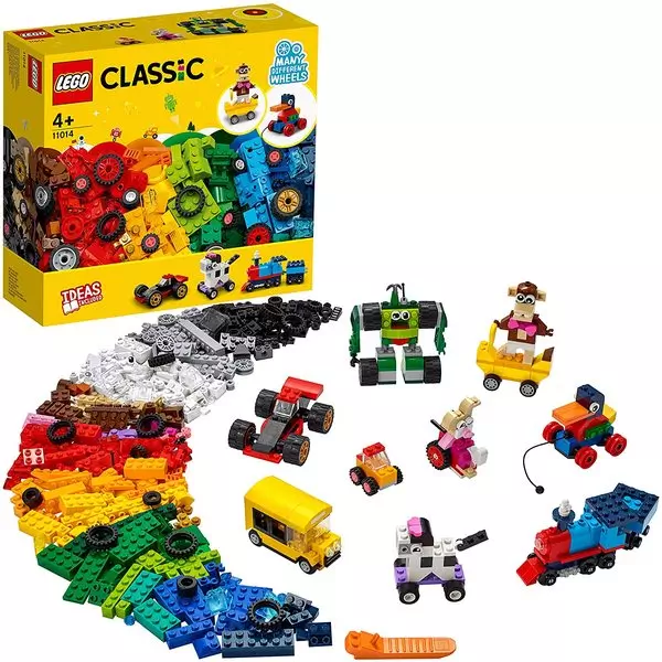 LEGO Classic: Cărămizi și roți - 11014