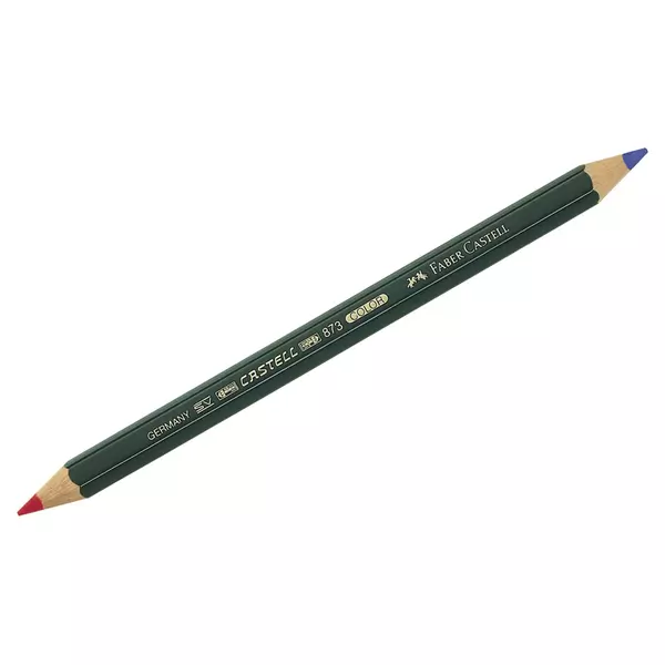 Faber-Castell: Creion bicolor roșu-albastru - gros