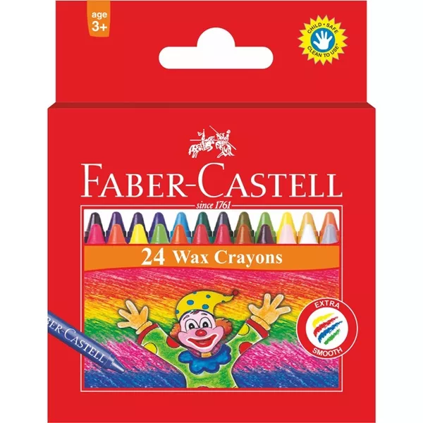 Faber-Castell: Színes zsírkréta 24 db-os
