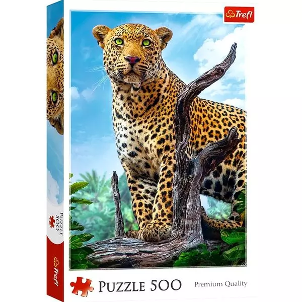 Trefl: Leopard în savana - puzzle cu 500 piese