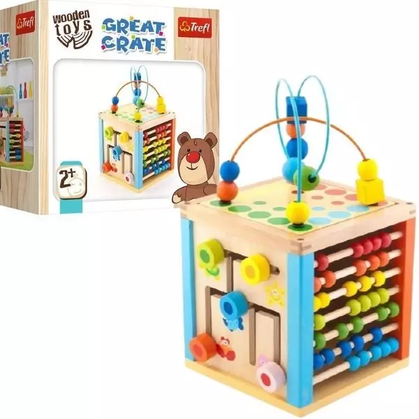 Trefl: Wooden Toys - Centru de activități Great Crate