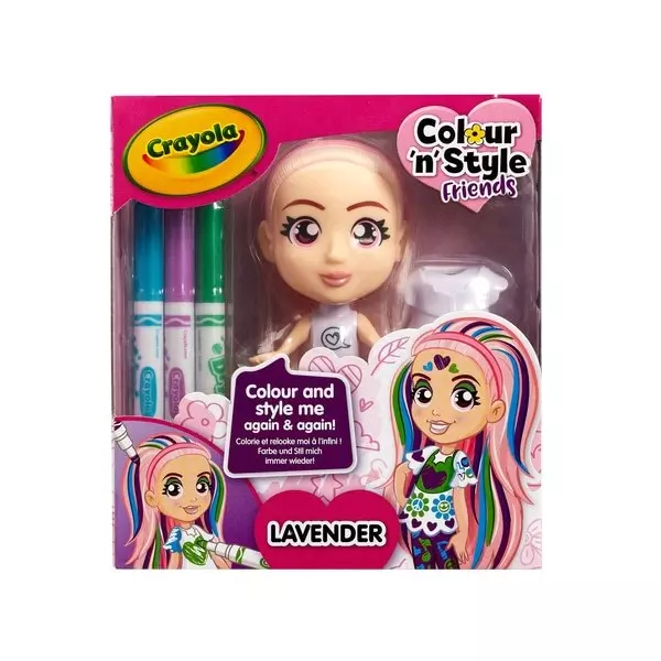 Crayola: Colour n Style Dolls - Lavender