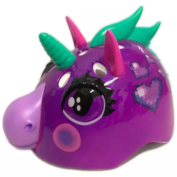 TuffNutz: Unicorn 3D cască de protecție care schimbă culoarea - 52-55 cm