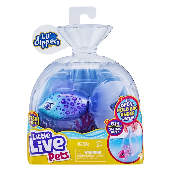 Little Live Pets: Furtail, peștișorul care înoată - seria 2, 11 cm