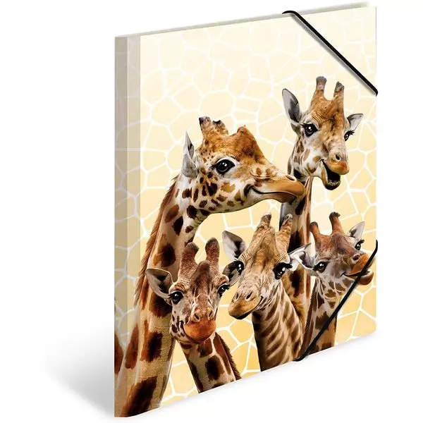 Herma: Familie de girafă - mapă polipropilenă cu elastic