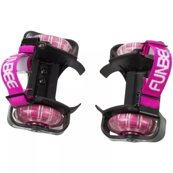 Funbee: Cipőre csatolható, villogó kerekek - pink