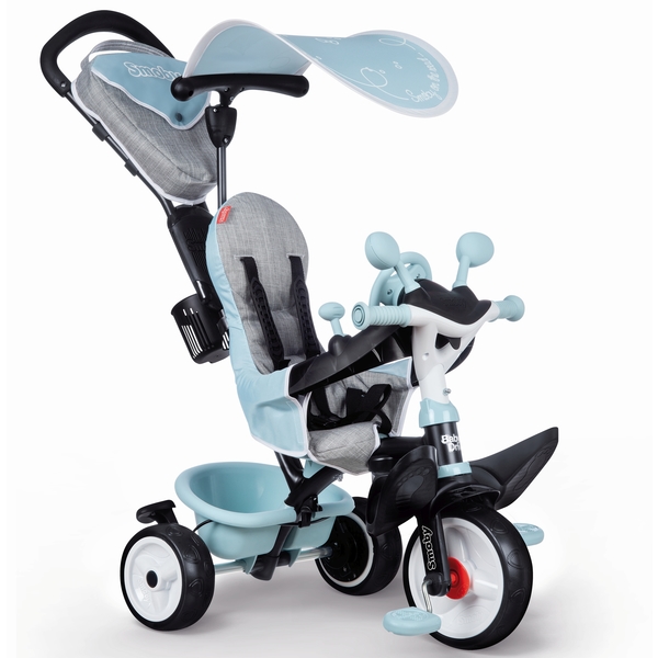 Train Flatter Magnetic Smoby: Baby Driver Plus tricicletă - albastru - Tulli.ro