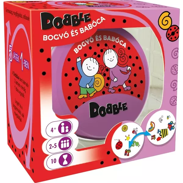 Dobble Bogyó és Babóca kártyajáték - CSOMAGOLÁSSÉRÜLT