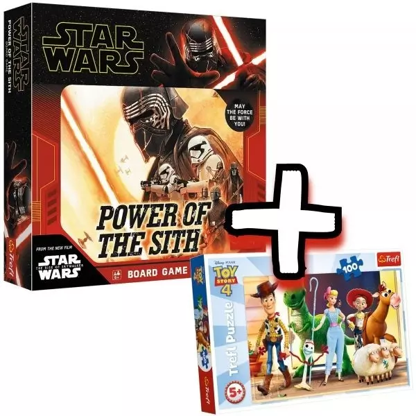 Trefl: Star Wars IX, A Sithek hatalma társasjáték + ajándék 100 darabos Toy Story puzzle