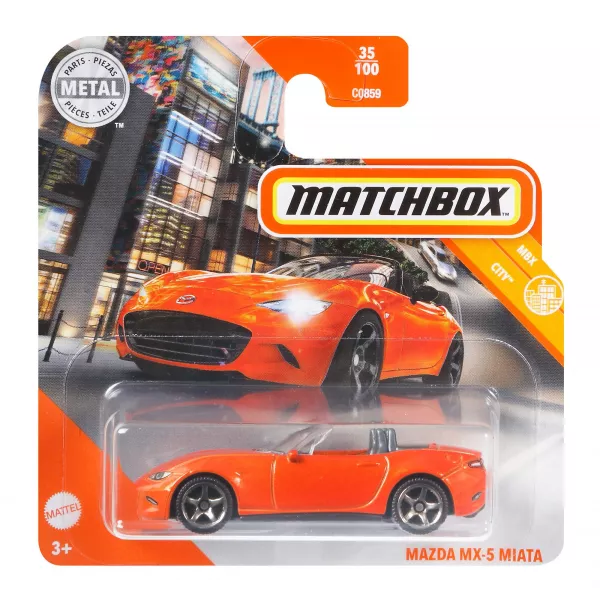 Matchbox: Mazda MX-5 Miata kisautó - narancssárga