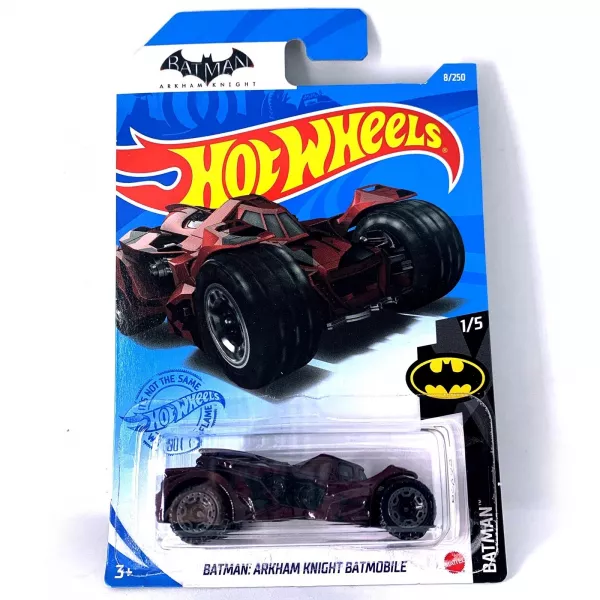 Hot Wheels Batman: Mașinuță Arkham Knight Batmobile - bordo