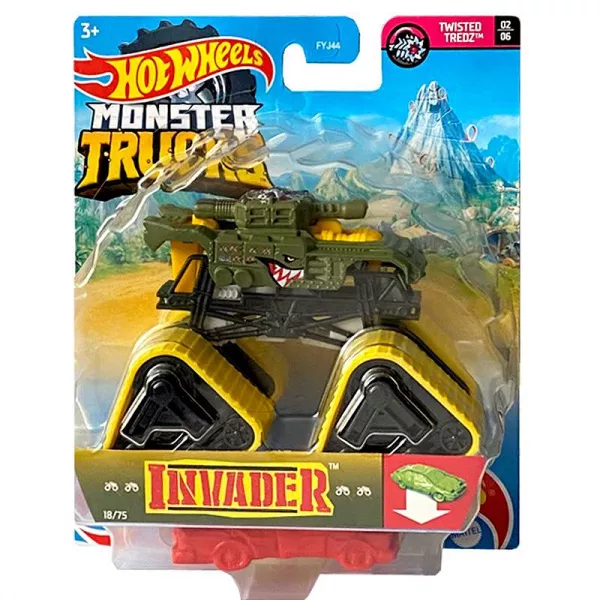 Hot Wheels Monster Trucks: Invader tank kisautó