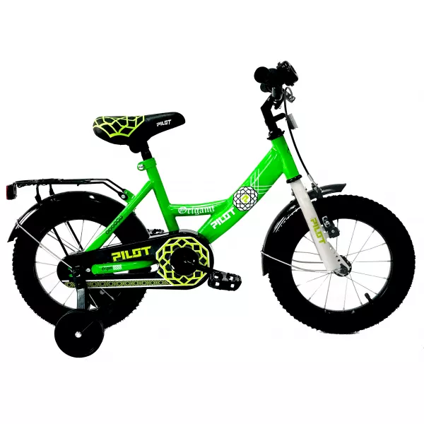 Pilot: Origami Gyermek kerékpár - 12-es méret, zöld