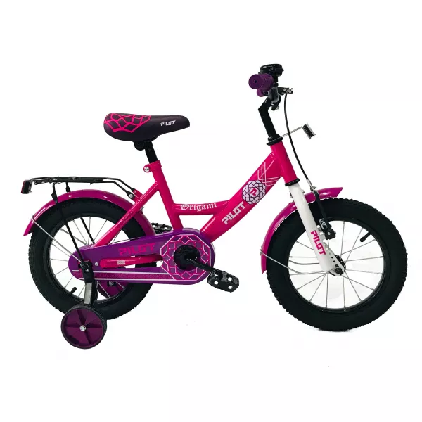 Pilot: Origami Gyermek kerékpár - 12-es méret, rózsaszín