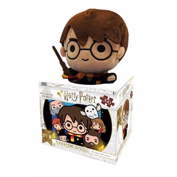 Harry Potter: 3D puzzle 300 darabos - plüss játékkal