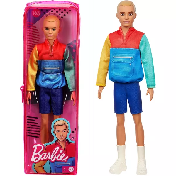 Barbie Fashionistas: Păpușă Ken biciclist într-un suport cu fermoar
