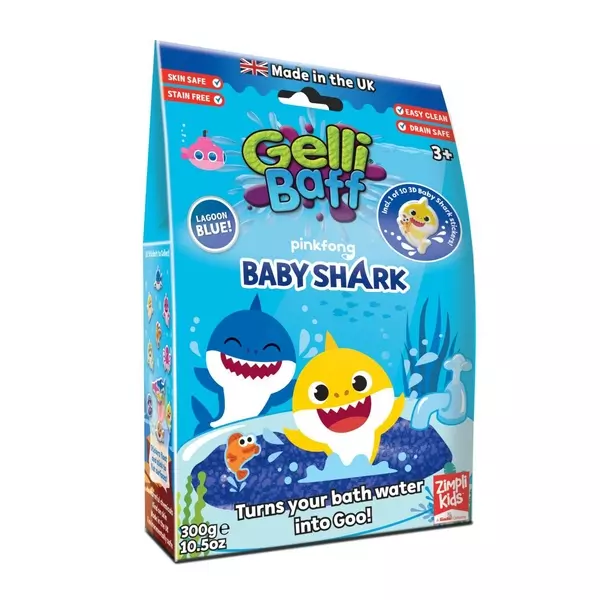 Gelli Baff: Baby Shark Gel de baie - albastru