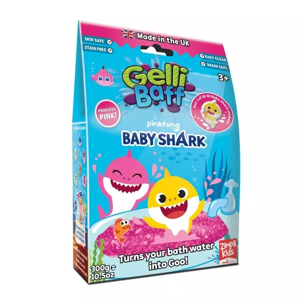 Gelli Baff: Baby Shark fürdőzselé - rózsaszín