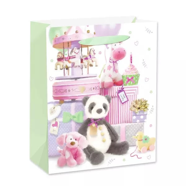 Panda ajándékokkal ajándéktasak - 26 x 32 cm