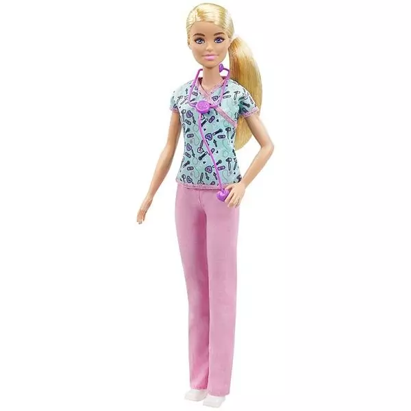 Barbie Careers dolls: Barbie asistentă - cu păr blond