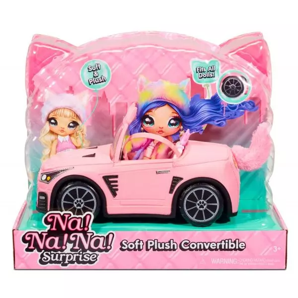 Na!Na!Na! Surprise: Cabrio roz de pluș cu urechi de pisoi
