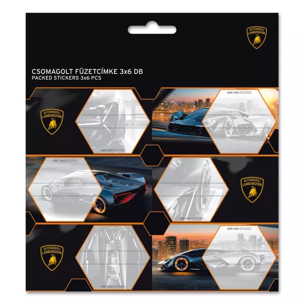 Ars Una: Lamborghini - etichete caiete 18 buc.