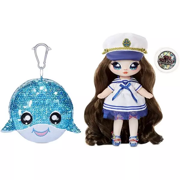 Na! Na! Na! Surprise: Sailor Blu 2-în-1 Păpușă surpriză Sparkly cu portofel - seria 1