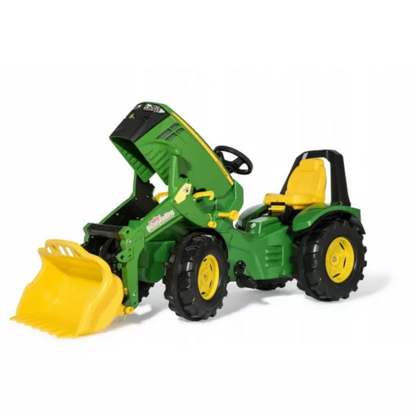 Rolly Kid: John Deere X-Trac Premium 8400R tractor cu pedale și încărcător frontal