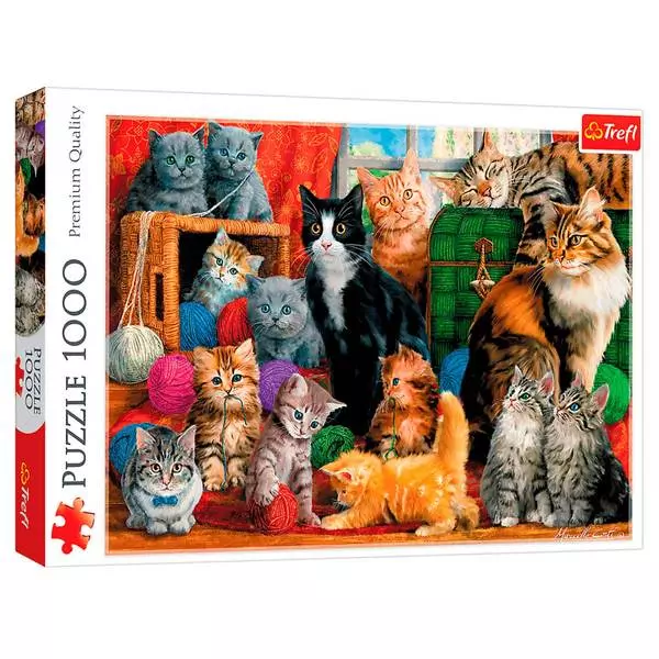 Trefl: Întâlnirea pisicilor - puzzle cu 1000 piese