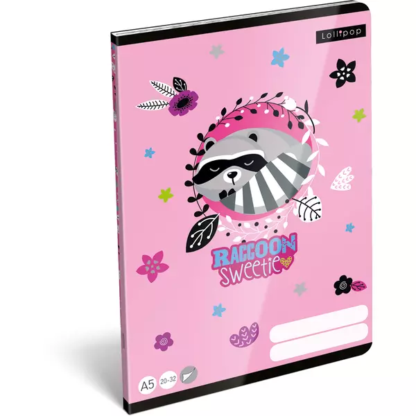 Lollipop: Raccoon Sweetie Sima füzet - A5