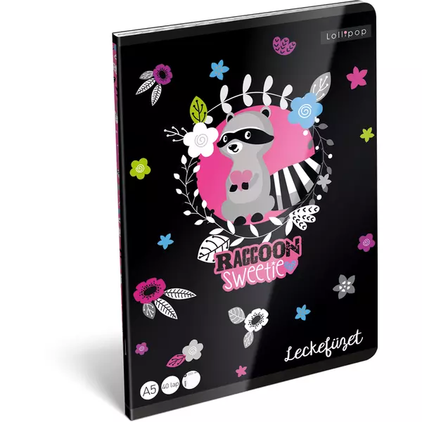 Lollipop: Raccoon Sweetie caiet notițe teme de casă A5 - în lb. maghiară