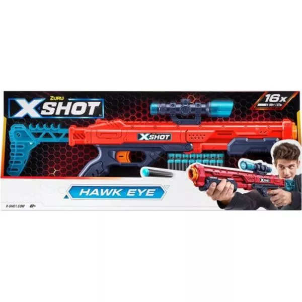 X-Shot: Excel-Hawk Eye armă de jucărie