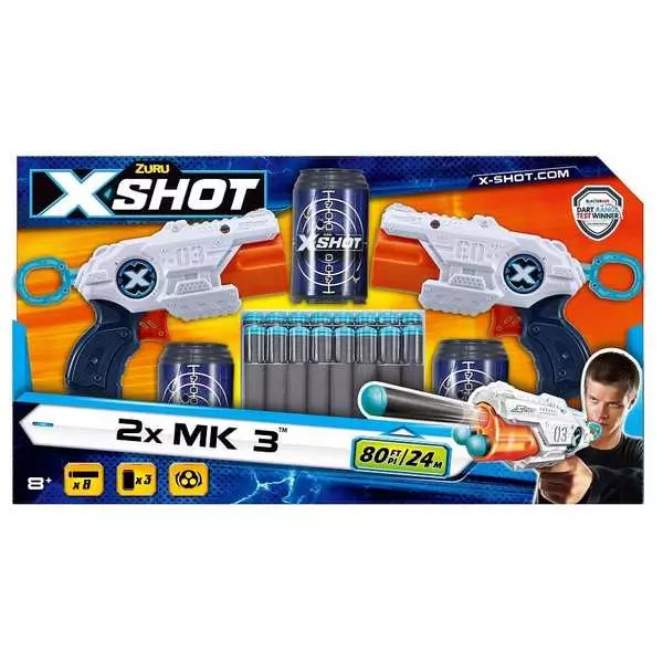 Xshot: MK 3 mini - set cu 2 arme de jucărie