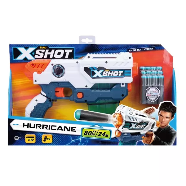 X-Shot Hurricane - armă de jucărie cu proiectile de spumă