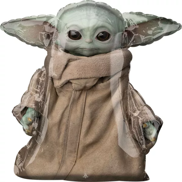 Star Wars Mandalorian: Baby Yoda lebegő fólia lufi, 78 cm