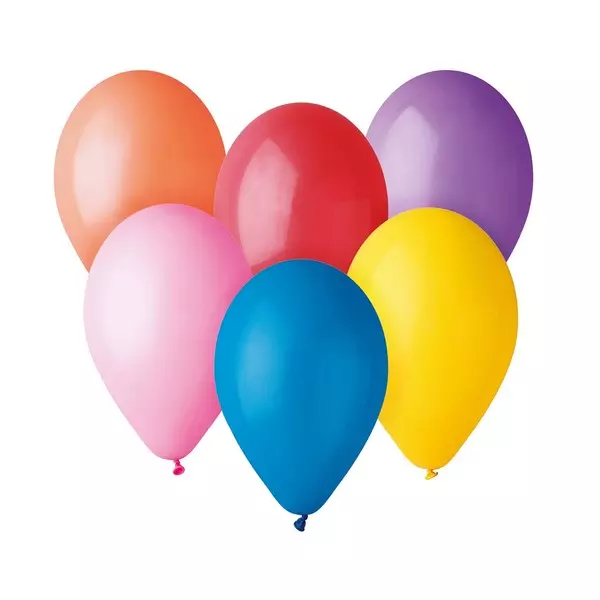 Set de 10 baloane colorate în nuanțele curcubeului - 26 cm