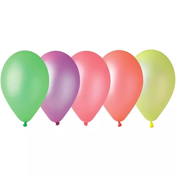 Set de 5 baloane colorate Disco - 25 cm