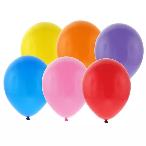Set de 6 baloane colorate în nuanțe pastelate - 23 cm