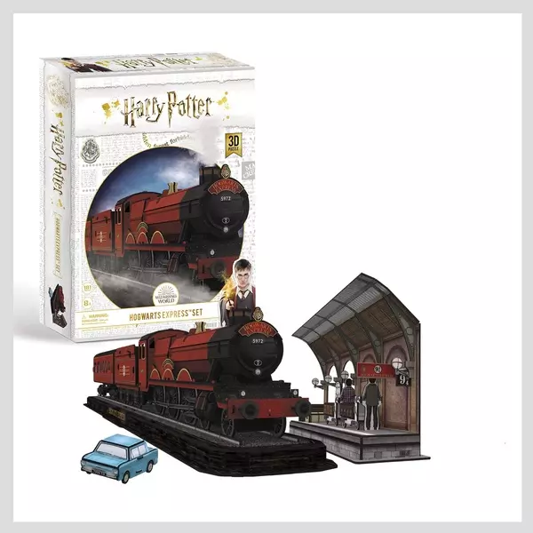 Harry Potter: Hogwarts Express puzzle 3D cu 180 de piese