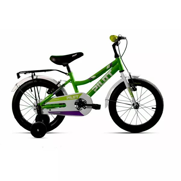 Pilot: Mriceles Gyermek kerékpár - 14-es méret, zöld