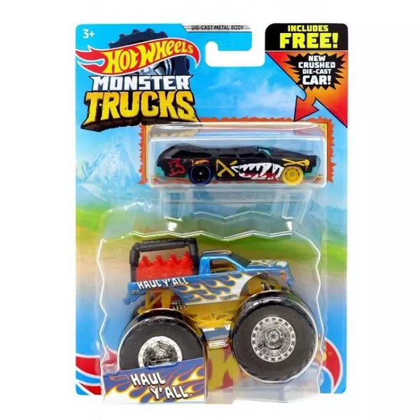 Hot Wheels Monster Trucks: Haul Yall kisautó szett