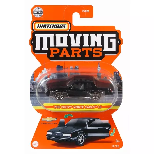 Matchbox Moving Parts: 1988 Chevy Monte Carlo LS