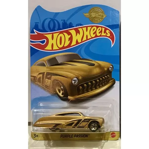 Hot Wheels: Gold Edition Series 2021 - Purple Passion kisautó, arany színű limitált kiadás