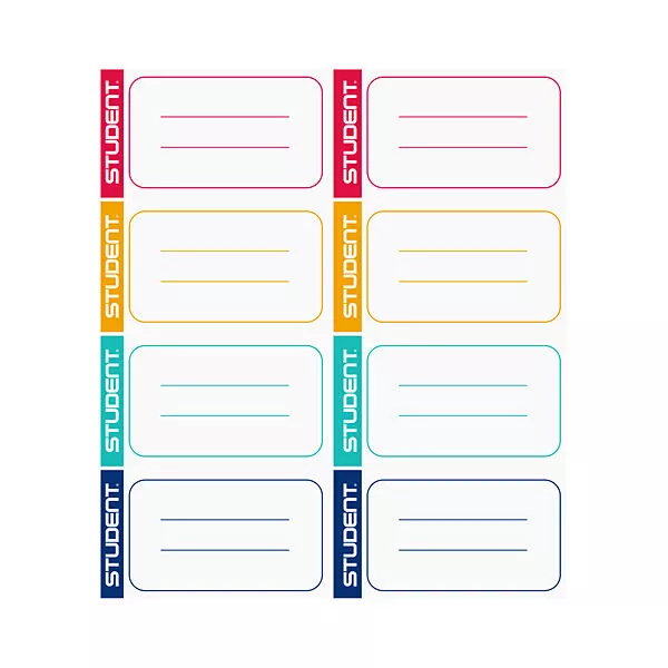 ICO: Student Set de 8 etichete caiete
